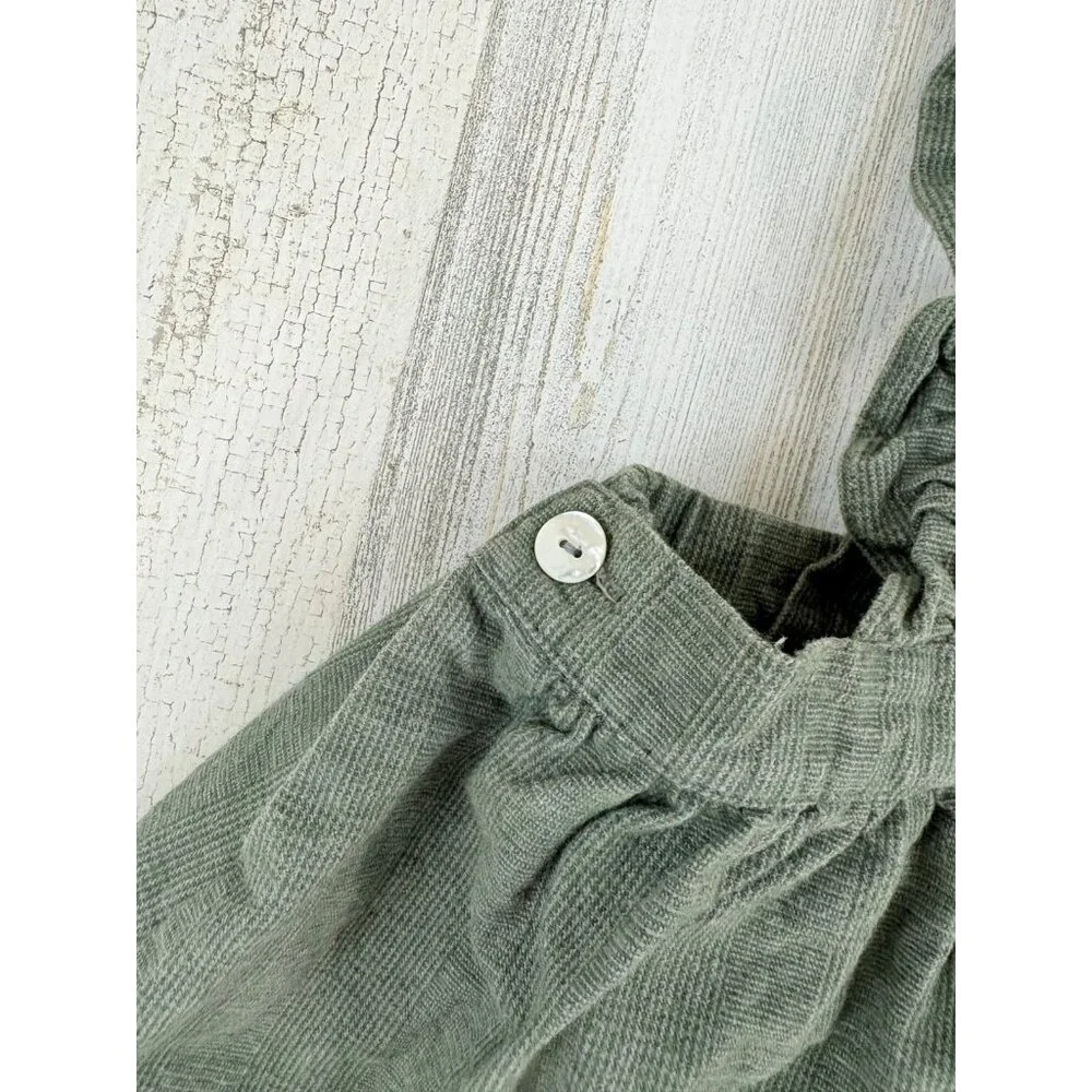 La Coqueta Green Pinafore Skirt Girls Sz 9